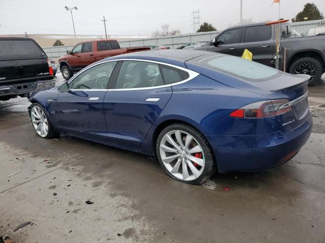 5YJSA1E44GF152561 - 2016 TESLA MODEL S BLUE photo 2