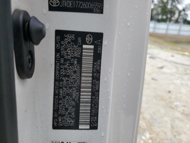 JTKDE177260065591 - 2006 TOYOTA SCION TC თეთრი ფოტო 13