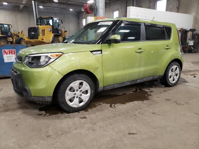 KNDJN2A29F7815413 - 2015 KIA SOUL GREEN photo 1