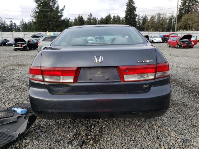 1HGCM56344A025016 - 2004 HONDA ACCORD LX BLUE photo 6