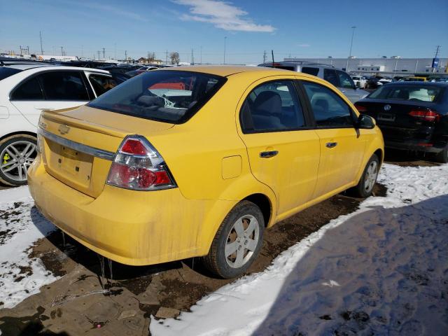 KL1TD5DE9AB125838 - 2010 CHEVROLET AVEO LS 黄色 照片 3