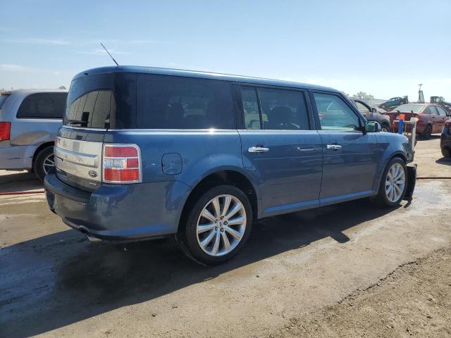 2FMHK6DT1KBA22963 - 2019 FORD FLEX LIMITED BLUE photo 3