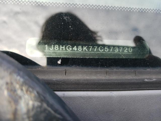 1J8HG48K77C573720 - 2007 JEEP COMMANDER 勃艮第红 照片 12