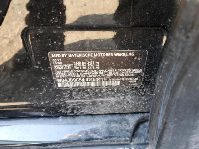 WBAJB9C54JG464411 - 2018 BMW M550XI BLACK photo 12