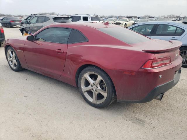 2G1FF1E37F9215836 - 2015 CHEVROLET CAMARO LT MAROON photo 2