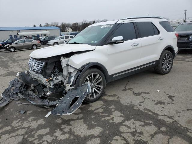 1FM5K8HT5JGC61741 - 2018 FORD EXPLORER PLATINUM WHITE photo 1