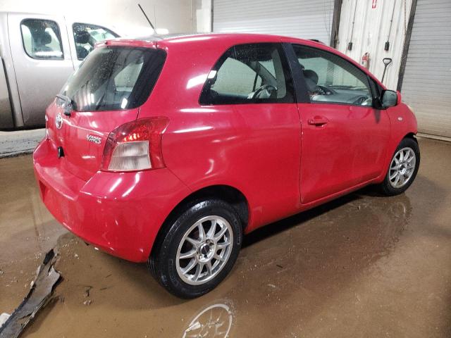 JTDJT923085186080 - 2008 TOYOTA YARIS RED photo 3