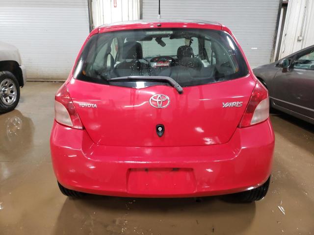 JTDJT923085186080 - 2008 TOYOTA YARIS RED photo 6