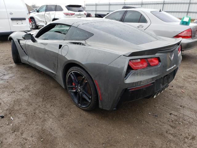 1G1YD2D76F5120500 - 2015 CHEVROLET CORVETTE STINGRAY 2LT GRAY photo 2