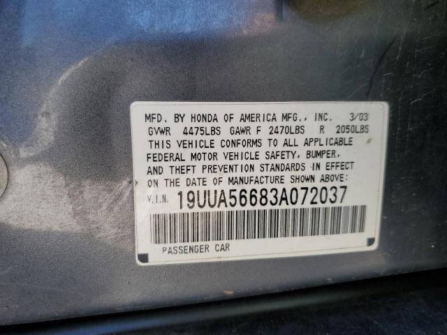 19UUA56683A072037 - 2003 ACURA 3.2TL GRAY photo 13