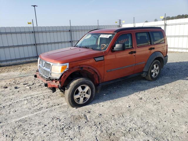 1D8GT28K37W596429 - 2007 DODGE NITRO SXT ORANGE photo 1