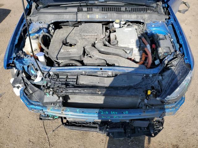 3FA6P0LU8KR165713 - 2019 FORD FUSION SE BLUE photo 11