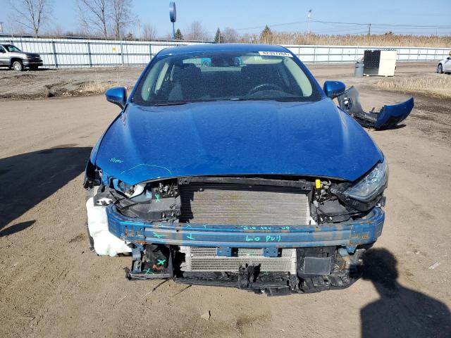 3FA6P0LU8KR165713 - 2019 FORD FUSION SE BLUE photo 5