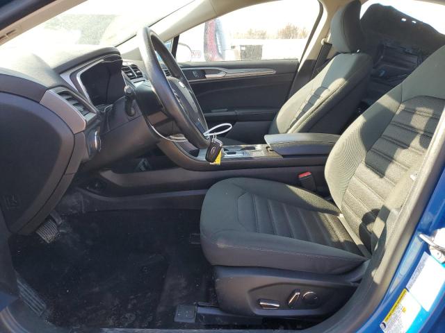 3FA6P0LU8KR165713 - 2019 FORD FUSION SE BLUE photo 7