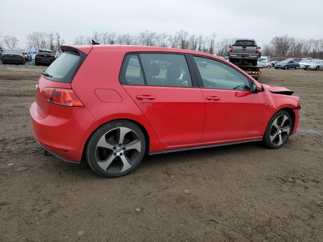 3VW4T7AU9GM006516 - 2016 VOLKSWAGEN GTI S/SE RED photo 3