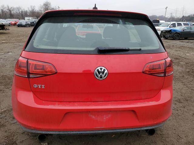 3VW4T7AU9GM006516 - 2016 VOLKSWAGEN GTI S/SE RED photo 6