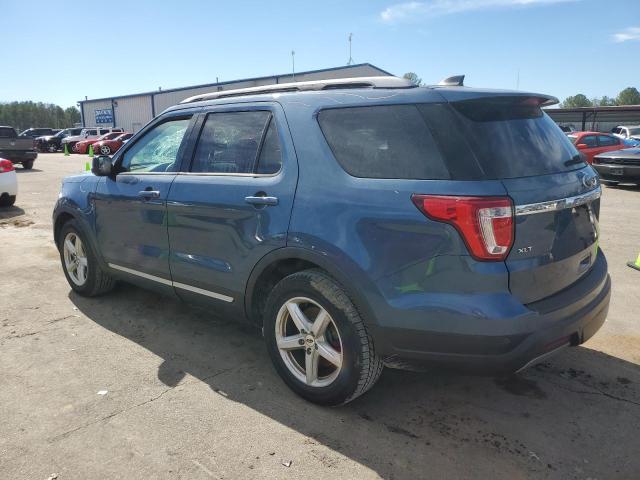 1FM5K7D88KGA44732 - 2019 FORD EXPLORER XLT BLUE photo 2