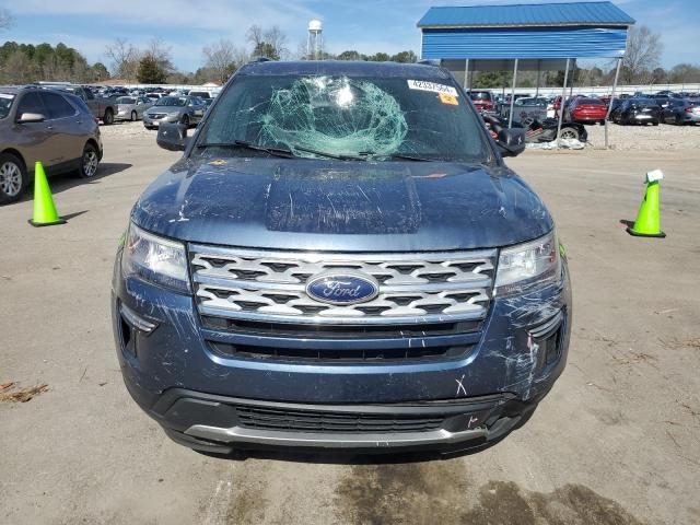 1FM5K7D88KGA44732 - 2019 FORD EXPLORER XLT BLUE photo 5