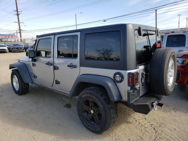 1C4HJWDG1JL855588 - 2018 JEEP WRANGLER U SPORT ვერცხლისფერი ფოტო 2