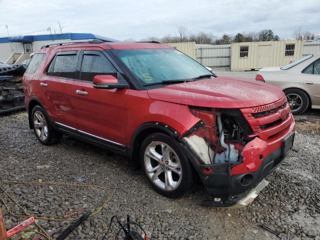 1FMHK7F81BGA63472 - 2011 FORD EXPLORER LIMITED RED photo 4