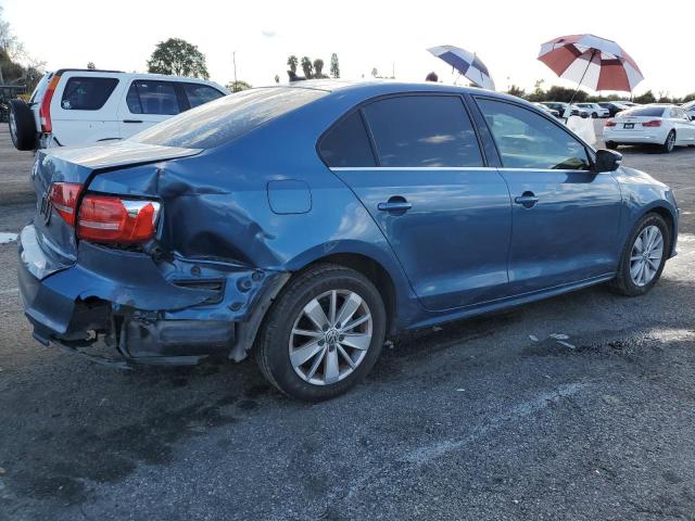 3VWLA7AJ2FM294059 - 2015 VOLKSWAGEN JETTA TDI BLUE photo 3