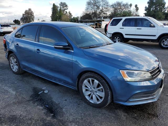 3VWLA7AJ2FM294059 - 2015 VOLKSWAGEN JETTA TDI BLUE photo 4