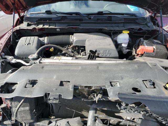 1C6RR7GGXMS510334 - 2021 RAM 1500 CLASS SLT მუქწითელი ფოტო 11