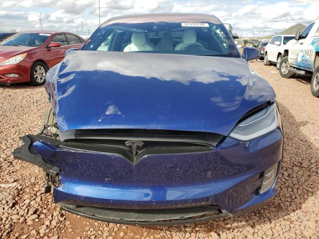 5YJXCAE28HF040605 - 2017 TESLA MODEL X BLUE photo 5