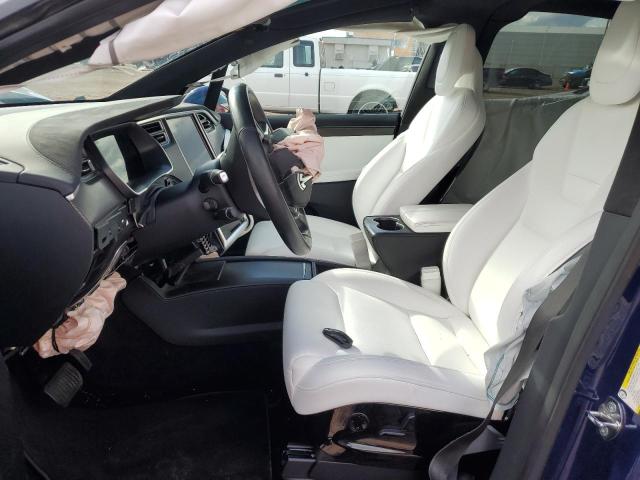 5YJXCAE28HF040605 - 2017 TESLA MODEL X BLUE photo 7