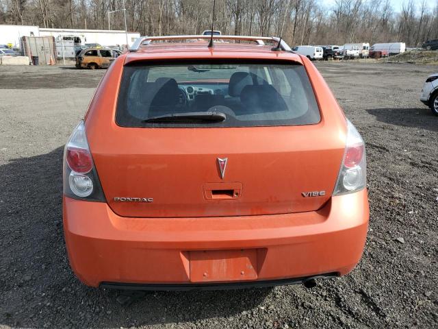 5Y2SP6E04AZ401774 - 2010 PONTIAC VIBE ORANGE photo 6