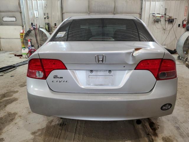 1HGFA168X7L069492 - 2007 HONDA CIVIC EX SILVER photo 6