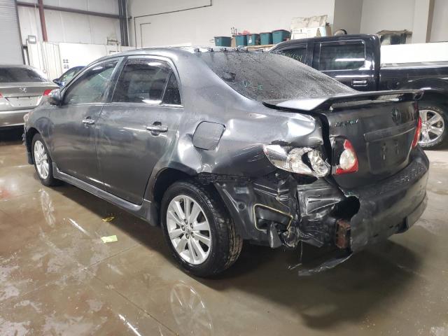 1NXBU4EE3AZ247995 - 2010 TOYOTA COROLLA BASE GRAY photo 2