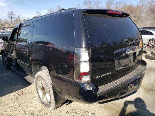 1GNUKJE33AR186237 - 2010 CHEVROLET SUBURBAN K1500 LT BLACK photo 2