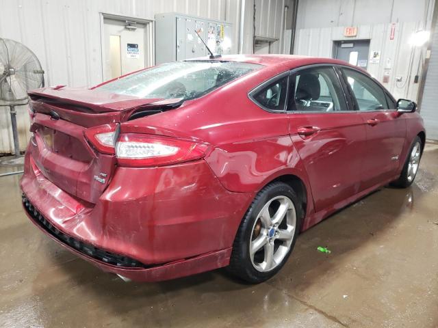 3FA6P0LU2DR247004 - 2013 FORD FUSION SE HYBRID RED photo 3