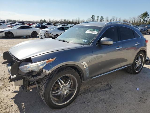 JN8CS1MW0FM482583 - 2015 INFINITI QX70 GRAY photo 1