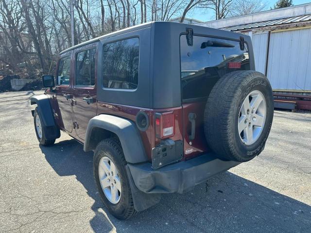 1J4GA39138L50064 - 2008 JEEP WRANGLER U X BURGUNDY photo 3