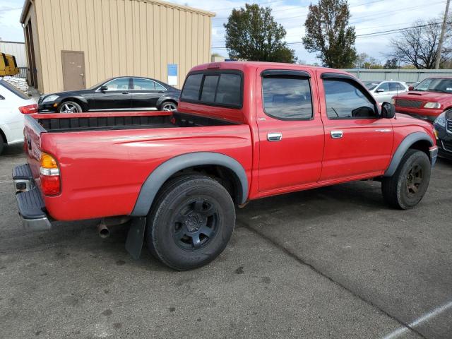 5TEGN92N52Z130131 - 2002 TOYOTA TACOMA DOUBLE CAB PRERUNNER RED photo 3
