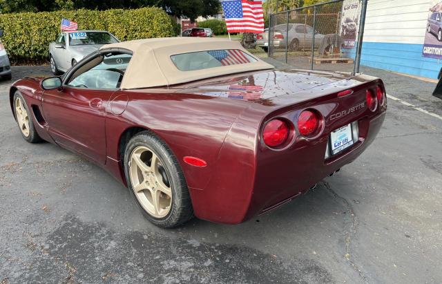 1G1YY32G735122037 - 2003 CHEVROLET CORVETTE BURGUNDY photo 3