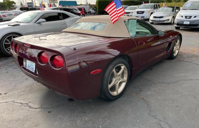 1G1YY32G735122037 - 2003 CHEVROLET CORVETTE BURGUNDY photo 4