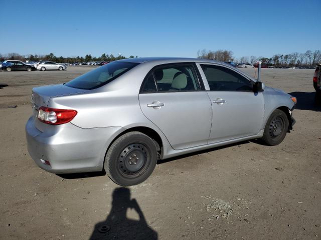 2T1BU4EE5CC868451 - 2012 TOYOTA COROLLA BASE SILVER photo 3