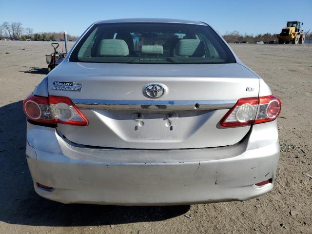 2T1BU4EE5CC868451 - 2012 TOYOTA COROLLA BASE SILVER photo 6