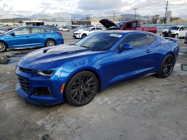 1G1FK1R63J0171059 - 2018 CHEVROLET CAMARO ZL1 BLUE photo 1