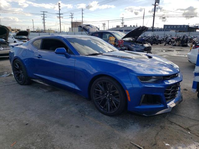 1G1FK1R63J0171059 - 2018 CHEVROLET CAMARO ZL1 蓝色 照片 4