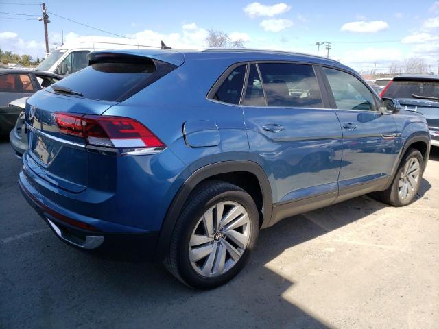 1V25E2CA4LC226230 - 2020 VOLKSWAGEN ATLAS CROS SE ლურჯი ფოტო 3