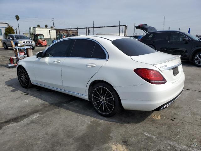 55SWF8DB2KU303500 - 2019 MERCEDES-BENZ C 300 WHITE photo 2