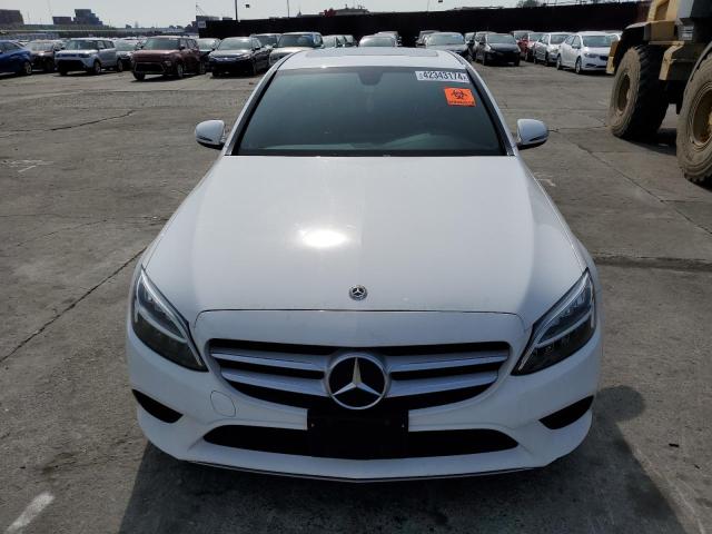 55SWF8DB2KU303500 - 2019 MERCEDES-BENZ C 300 WHITE photo 5