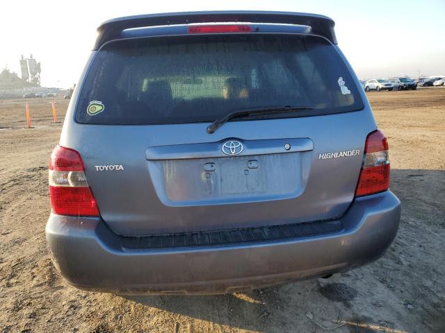 JTEDD21A970163194 - 2007 TOYOTA HIGHLANDER BLUE photo 6