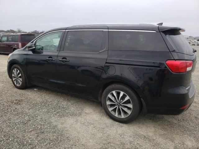 KNDMC5C17F6080073 - 2015 KIA SEDONA EX BLACK photo 2