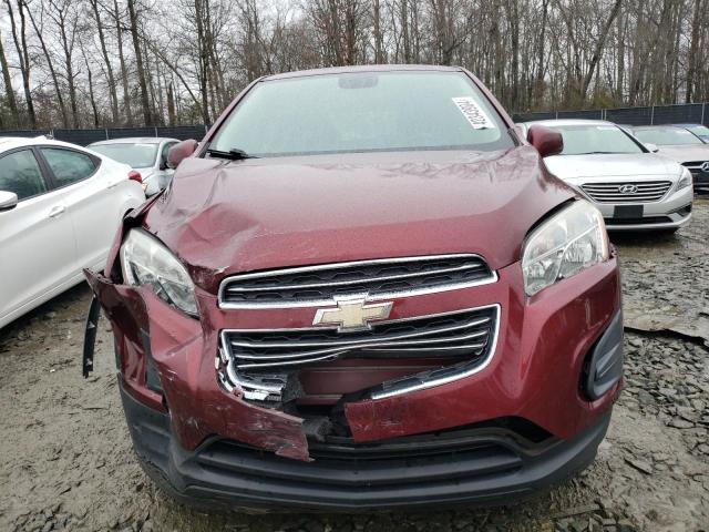 3GNCJKSBXGL265033 - 2016 CHEVROLET TRAX LS BURGUNDY photo 5