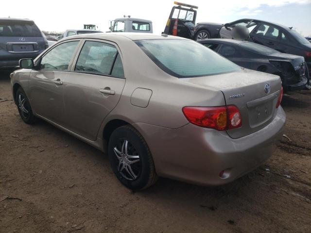 1NXBU40E59Z036784 - 2009 TOYOTA COROLLA BASE BEIGE photo 2